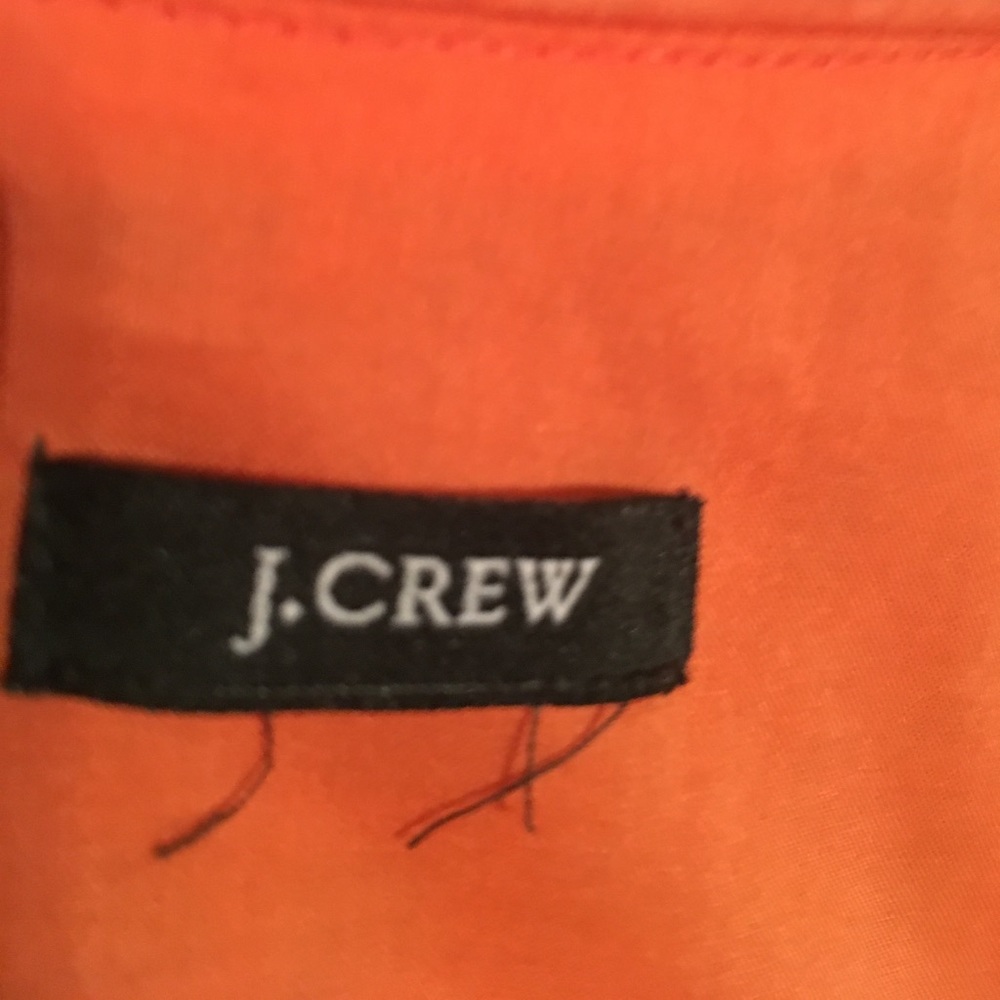 J Crew Orange Cotton Romper.